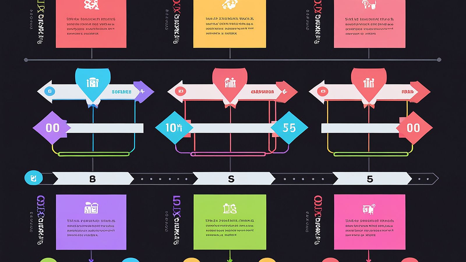 Landing page content flow diagram showing hero to CTA section sequencing